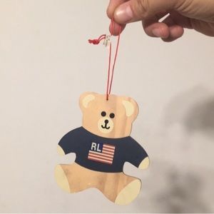 POLO BEAR Ralph Lauren 1996 Christmas ornament vtg